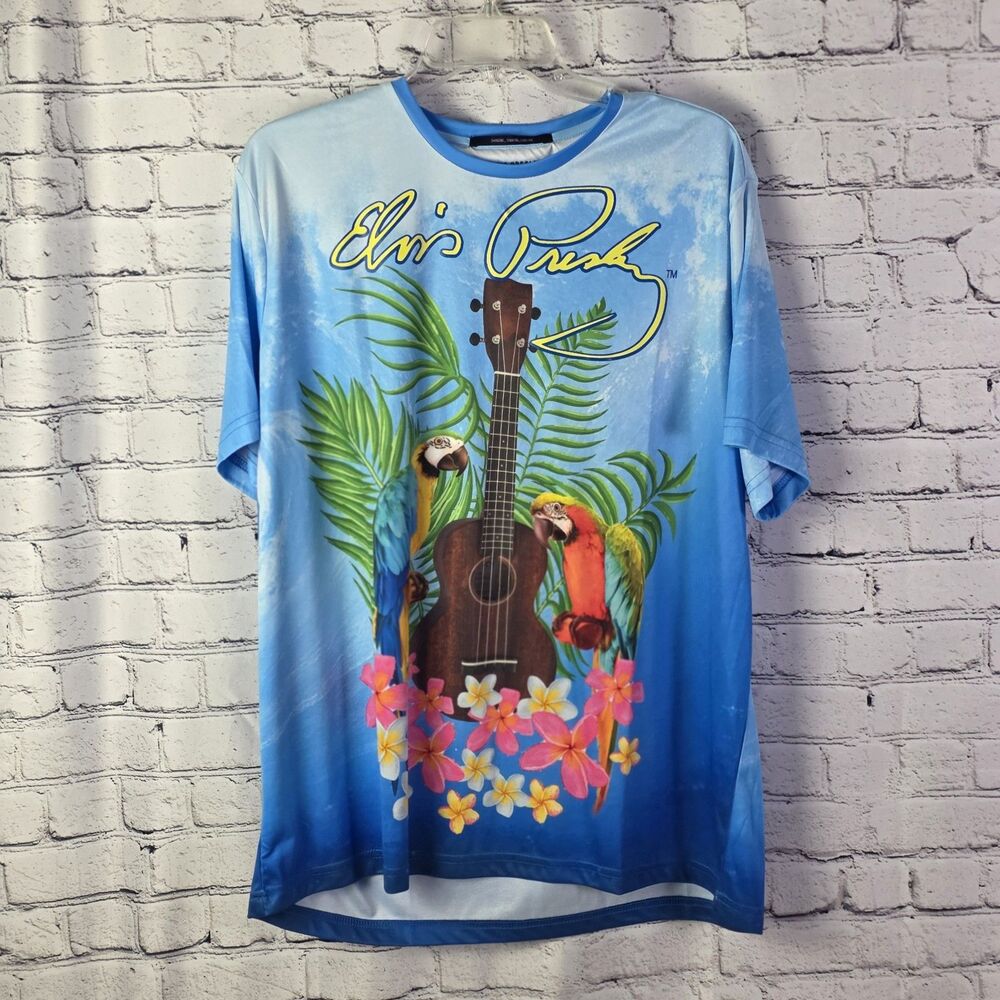 Elvis Presley XL Blue Hawaii T-Shirt